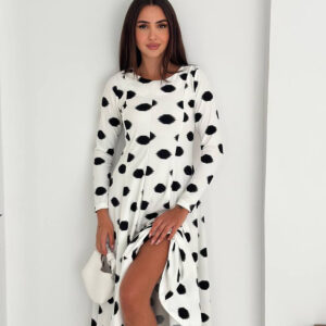 Polka Dot Fit And Flare Dress - Brand: Mode Roy - Women & Kids, Baby Clothes Wholesale - TheBS Women