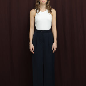 NavyPalazzo Pants High Waist Wide Leg - Brand: Puane - Women & Kids, Baby Clothes Wholesale - TheBS Women