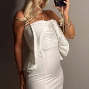 Strapless Sleeveless Bodycon Midi Dress - Brand: My Jest Fashion - Women & Kids, Baby Clothes Wholesale - TheBS Women