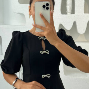 Elegant Fit And Flare Dress - Brand: Mode Roy - Women & Kids, Baby Clothes Wholesale - TheBS Women