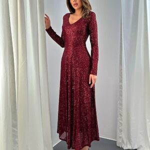 Sequined Maxi Dress - Brand: Elisa - Women & Kids, Baby Clothes Wholesale - TheBS Women