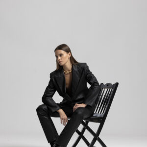 Black Elegant Single-Breasted Blazer Jacket - Brand: Cream Rouge - Women & Kids, Baby Clothes Wholesale - TheBS Women