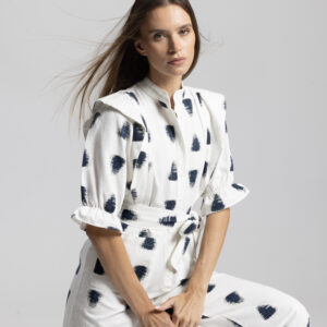 White Casual Elegant Streetwear Jumpsuit - Brand: Cream Rouge - Women & Kids, Baby Clothes Wholesale - TheBS Women