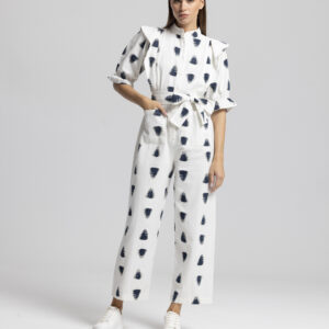 White Casual Elegant Streetwear Jumpsuit - Brand: Cream Rouge - Women & Kids, Baby Clothes Wholesale - TheBS Women