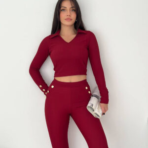 Set Slim Fit Bootcut Pants & Top - Brand: Mode Roy - Women & Kids, Baby Clothes Wholesale - TheBS Women