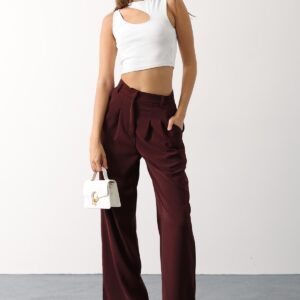 Palazzo Pants With High Waist And Wide Leg - Brand: Reyon - Women & Kids, Baby Clothes Wholesale - TheBS Women