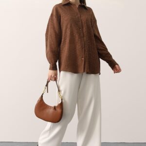 Casual Elegant Striped Sequined Shirt - Brand: Reyon - Women & Kids, Baby Clothes Wholesale - TheBS Women