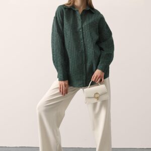 Casual Striped Sequined Shirt - Brand: Reyon - Women & Kids, Baby Clothes Wholesale - TheBS Women