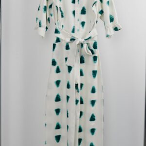 White Jumpsuit With Brush Stroke PrintRegular Fit Shirt Style - Brand: Cream Rouge - Women & Kids, Baby Clothes Wholesale - TheBS Women