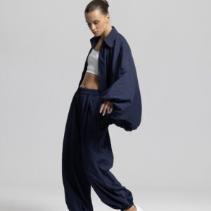 Navy Blue Sporty Oversized Shacket Coat - Brand: Cream Rouge - Women & Kids, Baby Clothes Wholesale - TheBS Women