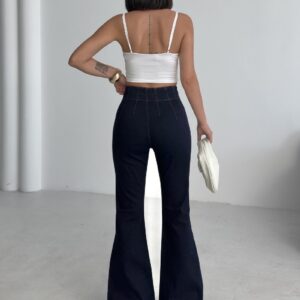 Black Retro High Waist Bootcut Flare Leg Jeans - Brand: XLove - Women & Kids, Baby Clothes Wholesale - TheBS Women