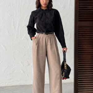 Elegant Floral Blouse With Long Sleeves - Brand: Topshow - Women & Kids, Baby Clothes Wholesale - TheBS Women