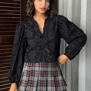 Floral Ballon Sleeve Blouse - Brand: Topshow - Women & Kids, Baby Clothes Wholesale - TheBS Women