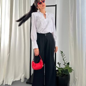 Polka Dot Elegant Blouse - Brand: Elisa - Women & Kids, Baby Clothes Wholesale - TheBS Women