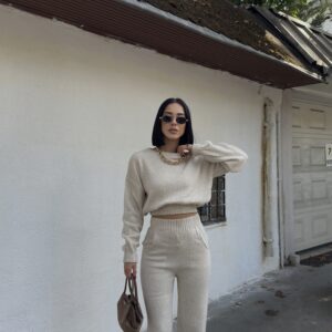 Beige Casual Streetwear Suit - Brand: My Fashion - Women & Kids, Baby Clothes Wholesale - TheBS Women