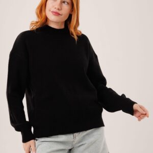 Casual Sweater With High Neck And Oversized Fit - Brand: Lustrin - Women & Kids, Baby Clothes Wholesale - TheBS Women