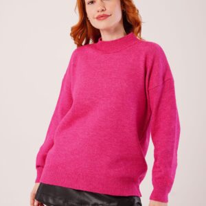 Sweater With Polo Neck And Oversized Fit - Brand: Lustrin - Women & Kids, Baby Clothes Wholesale - TheBS Women