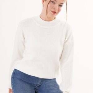 Sweater With High Neck And Straight Long Sleeves - Brand: Lustrin - Women & Kids, Baby Clothes Wholesale - TheBS Women