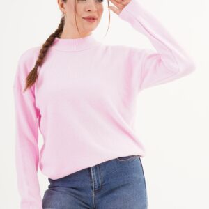 Oversized Fit Casual Sweater With High Neck - Brand: Lustrin - Women & Kids, Baby Clothes Wholesale - TheBS Women