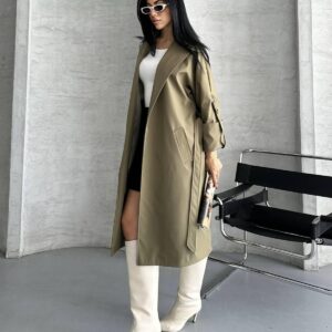 Trenchcoat Elegant Single-Breasted 3/4 Sleeve - Brand: My Jest Fashion - Women & Kids, Baby Clothes Wholesale - TheBS Women