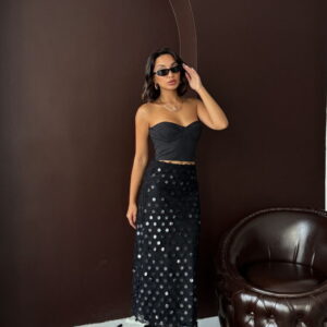 Elegant Sequined Polka Dot Midi Pencil Skirt - Brand: Topshow - Women & Kids, Baby Clothes Wholesale - TheBS Women