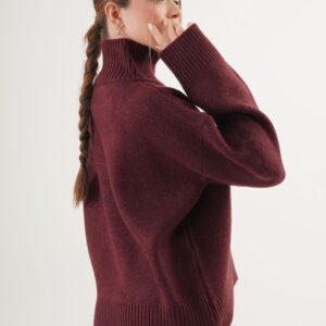 Sweater With Turtle Neck And Oversized Fit - Brand: Lustrin - Women & Kids, Baby Clothes Wholesale - TheBS Women