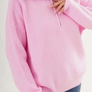 Oversized Fit Casual Sweater With Shawl Collar - Brand: Lustrin - Women & Kids, Baby Clothes Wholesale - TheBS Women