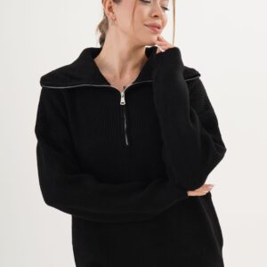 Casual Streetwear Sweater With Hooded Neck - Brand: Lustrin - Women & Kids, Baby Clothes Wholesale - TheBS Women