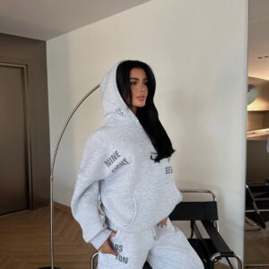 Tracksuit With Hooded Neck And Kangaroo Pocket - Brand: EYYO ATELIER - Women & Kids, Baby Clothes Wholesale - TheBS Women