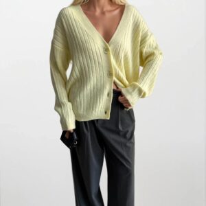 Striped Casual Elegant Cardigan - Brand: Black Fashion - Women & Kids, Baby Clothes Wholesale - TheBS Women