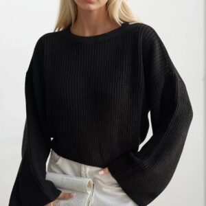 Sweater Oversized Bell Sleeve - Brand: Black Fashion - Women & Kids, Baby Clothes Wholesale - TheBS Women