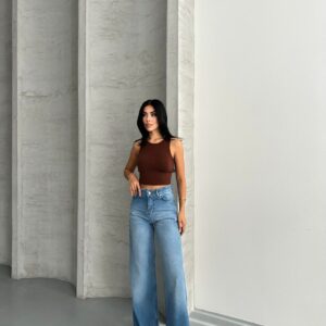 Mom Jeans With Wide Leg And High Waist - Brand: My Jest Fashion - Women & Kids, Baby Clothes Wholesale - TheBS Women