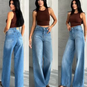 Mom Jeans With Wide Leg And High Waist - Brand: My Jest Fashion - Women & Kids, Baby Clothes Wholesale - TheBS Women