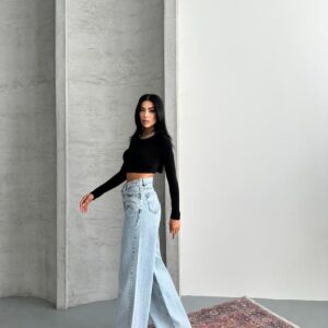 Blue Jeans Wide Leg High Waist Palazzo Casual - Brand: My Jest Fashion - Women & Kids, Baby Clothes Wholesale - TheBS Women