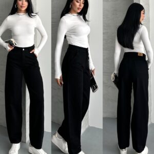 Mom Jeans High Waist Straight Leg Buttoned - Brand: My Jest Fashion - Women & Kids, Baby Clothes Wholesale - TheBS Women