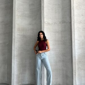 Blue Mom Jeans High Waist Casual Streetwear - Brand: My Jest Fashion - Women & Kids, Baby Clothes Wholesale - TheBS Women