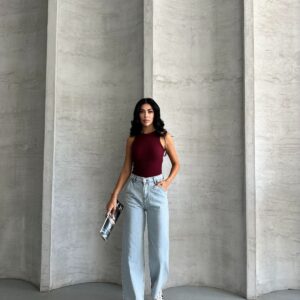 Blue Mom Jeans High Waist Casual Streetwear - Brand: My Jest Fashion - Women & Kids, Baby Clothes Wholesale - TheBS Women