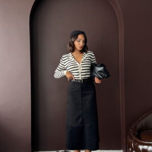 A-Line High Waist Midi Skirt - Brand: Topshow - Women & Kids, Baby Clothes Wholesale - TheBS Women