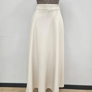 Beige Elegant Flared Midi Skirt - Brand: Puane - Women & Kids, Baby Clothes Wholesale - TheBS Women