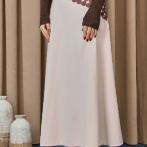 Beige Wrap Maxi Skirt With Polka Dot Tie Closure - Brand: Puane - Women & Kids, Baby Clothes Wholesale - TheBS Women