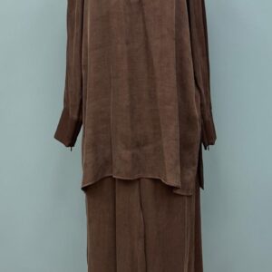 Brown Tracksuit Modest Casual Zip-Up Palazzo - Brand: Puane - Women & Kids, Baby Clothes Wholesale - TheBS Women