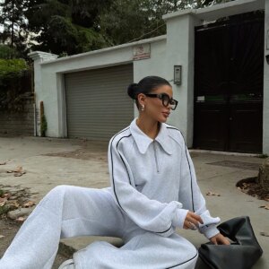 Tracksuit With Zip Up And Slant Pockets - Brand: EYYO ATELIER - Women & Kids, Baby Clothes Wholesale - TheBS Women