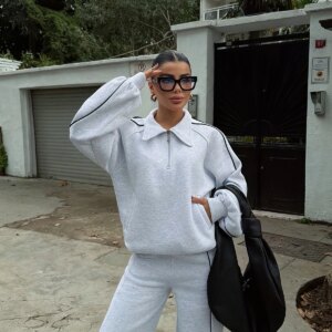 Tracksuit With Zip Up And Slant Pockets - Brand: EYYO ATELIER - Women & Kids, Baby Clothes Wholesale - TheBS Women