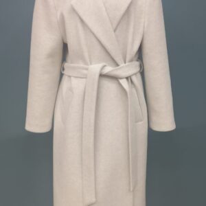 Beige Elegant Wrapover Single-Breasted Coat - Brand: Puane - Women & Kids, Baby Clothes Wholesale - TheBS Women