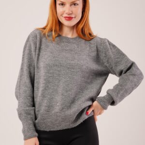 Oversized Fit Sweater With Crew Neck - Brand: Lustrin - Women & Kids, Baby Clothes Wholesale - TheBS Women