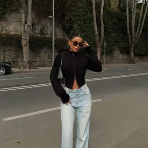 Slim Fit Crop Cardigan Zip Up - Brand: EYYO ATELIER - Women & Kids, Baby Clothes Wholesale - TheBS Women