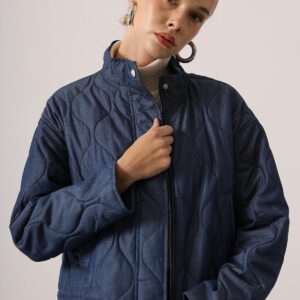 Blue Quilted Windbreaker Jacket - Brand: Reyon - Women & Kids, Baby Clothes Wholesale - TheBS Women