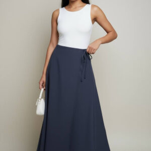 Wrap Maxi Skirt With Tie Closure - Brand: Mode Roy - Women & Kids, Baby Clothes Wholesale - TheBS Women