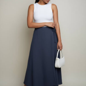 Wrap Maxi Skirt With Tie Closure - Brand: Mode Roy - Women & Kids, Baby Clothes Wholesale - TheBS Women