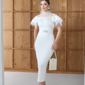 Elegant Formal Glam Pencil Dress - Brand: Mode Roy - Women & Kids, Baby Clothes Wholesale - TheBS Women